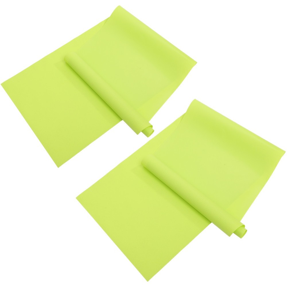 2Pcs Durable Light Green Reptile Carpet Mat Soft Non Stick Terrarium Liner