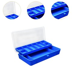 Fishing Tackle Box Baits with Clear Lid Convenient Separator Easy to Clean