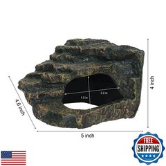 Aquazoo Large Fish Tank Accessories, Turtle Tank Accessories, Snake Hide, Per