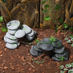 Resin Reptile Hides Pebble Shrimp Hides for Aquarium Tank Terrarium Reptile R…