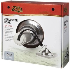 Reptile, Zilla Reflector Dome with Ceramic Socket (150 Watts (8.5″ Diameter))