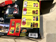 Zoo Med Mini Combo Deep Dome Heat Lamp Fixture 4 Sockets + Spring Clips 4 Iguana