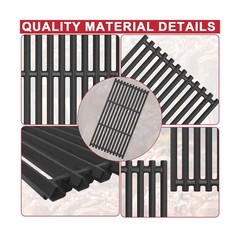 Gas Grill Replacement Kit with Emitter Plates and Cooking Grates