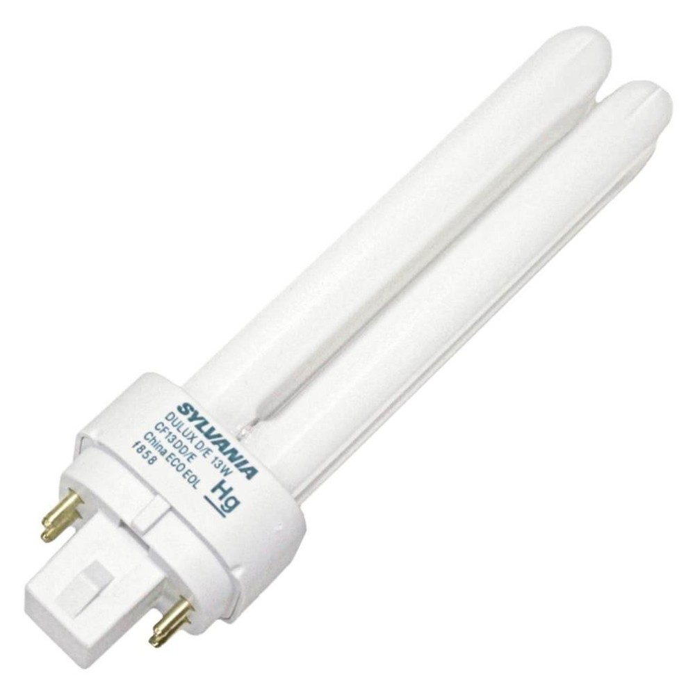 Sylvania 20667 Compact Fluorescent 4 Pin Double Tube 4100K, 13-watt, White