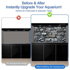 Aquarium Background & Fish Tank Background – Ultra HD Static Cling, Tape-F