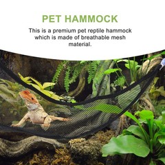 2Pcs Durable Mesh Crawler Hammocks Green Pet Beds with Suction Cups