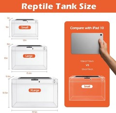 Fully Assembled Reptile Enclosure Kit for Bearded Dragons and More – 360 View-