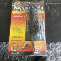 Zoo Med ReptiTherm UTH Under Tank Heater Mini 1-5 gallon 4″x5″ Terrarium Sz RH-7