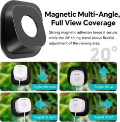 Pet Monitoring Camera – 2.4G/5GHz WiFi, Full Color Night Vision & Magnetic Mount