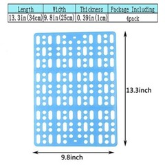 8 Pcs Rabbit Cage Mats Plastic Feet Pads Floor Mat for Cats Dogs Bunny Hamster