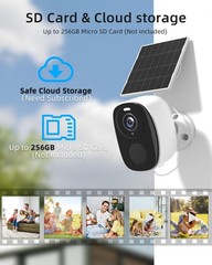 ELECCTV 2.4&5ghz WiFi Solar Security Cameras Wireless Outdoor,2K QHD Home Sec…