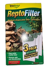 TetraFauna ReptoFilter Filter Cardridges 3 Pack MEDIUM Whisper Disposable