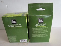 All Living Things Neodymium 75 Watt Basking Bulb & 75 Watt Infrared Spot Bulb