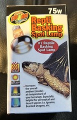 Pet Reptile Natural Corner Lounger Platform Basking & 75w Spot Lamp
