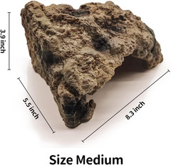 Reptile Simulation Rock Cave Hideouts Terrarium Habitat Décor Bearded Dragon Hid