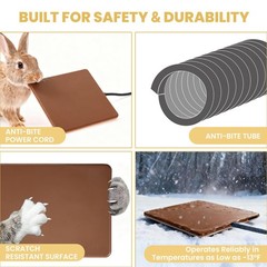 Small Animal Heating Pad, Small Animal Bed, Outdoor/Indoor Winter Thermal Hea…
