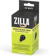 Zilla Night Black Heat Incandescent Bulb for Reptiles 50W (1 Unit)
