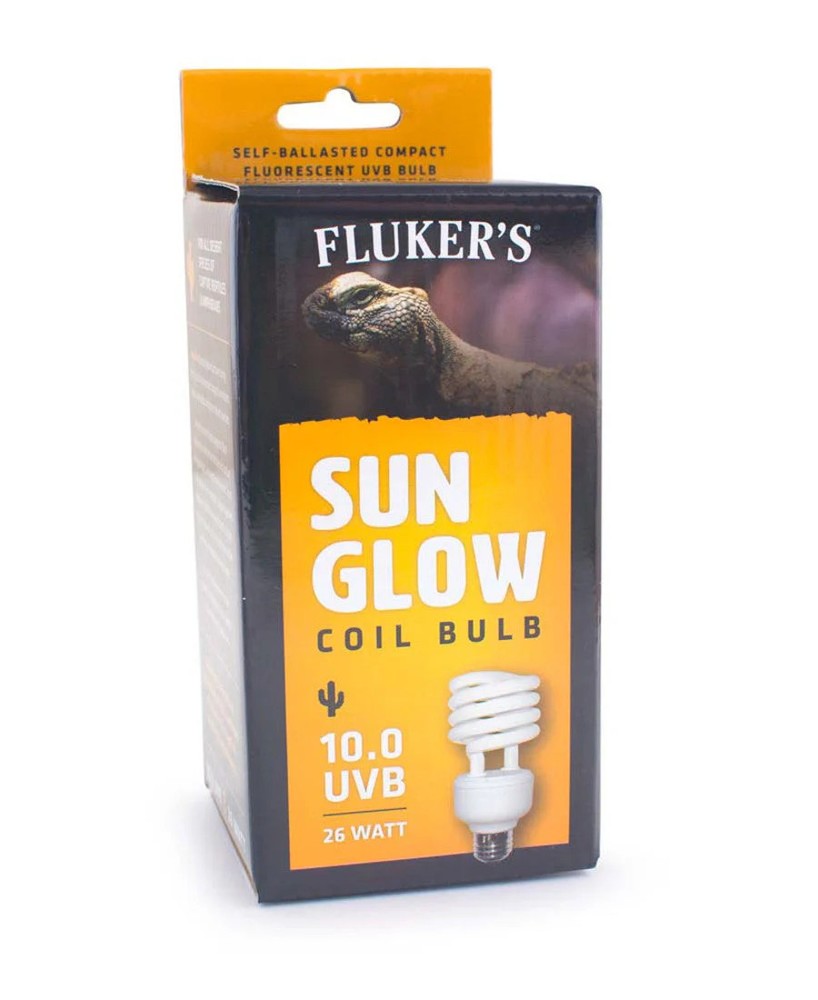Fluker’s Sun Glow 10.0 UVB Desert Coil Bulb White 1ea/26 W