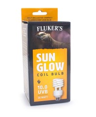 Fluker’s Sun Glow 10.0 UVB Desert Coil Bulb White 1ea/26 W
