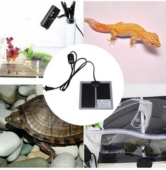 NEW Pet Reptile Heating Pad Mat Turtles Lizards Frogs Temperature Adjustment 7W
