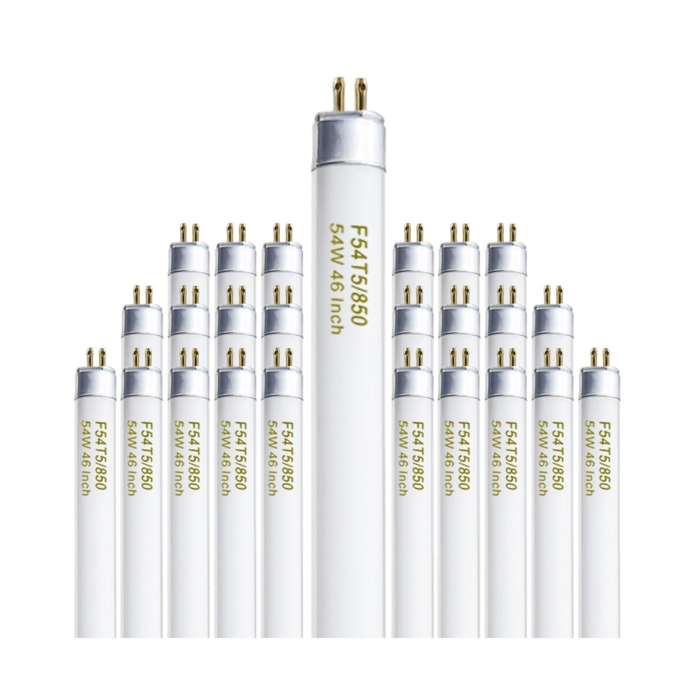 Konideke 46 Inches T5 Fluorescent Bulb 54W, F54T5/850/HO 54 Watt T5 High Outp…