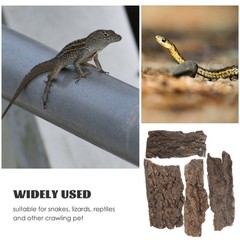 4Pcs Reptile Bark Climbing Platforms Natural Tree Bark Pet Terrarium Decor