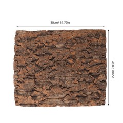 2Pcs Cork Bark Terrarium Background Natural Texture Reptile Habitat Decor