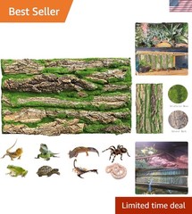 Reptile Cork Terrarium Background,Bearded Dragon Tank Natural Bark Backdrop W…
