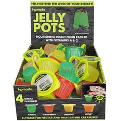 Komodo Jelly Pots Mixed Fruit Flavor Insect Food 40 Count Pack