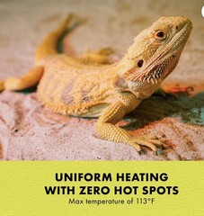 Zilla Terrarium Heat Mat for Reptiles, Black, Small, 10-20 Gallon, 8 Watt New