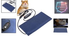 Small Reptile Heating Pad Reptiles,6×3 inch USB Reptile Heat Pad with 3 Level…
