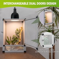 Hybrid Reptile Cage Small Habitat Air Cage Perfect for Frogs, Lizards, Chameleon
