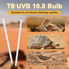LUCKY HERP T8 15W UVB 10.0 Reptile Light, 18inch UVA UVB Reptile Light Bulb 2 Pa