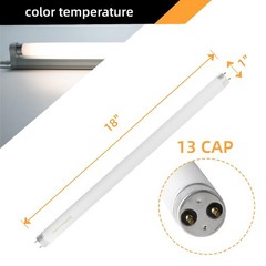 coospider-repta F15T8/CW 18 Inch 15W T8 Fluorescent Replacement Tube Bulb Coo…