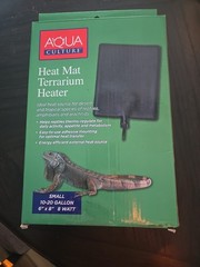 Aqua Culture Small Tank Terrarium Heat Mat 6″ x 8″, 10 to 20 Gallon, 8 Watt, NEW