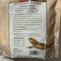 Aqua Culture Reptile Omnivore Dried Mix, 4 oz Exp 1/30/26