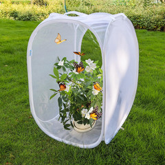 Pop-Up Insect and Butterfly Habitat Cage Terrarium Clear Mesh Enclosure – 16″…