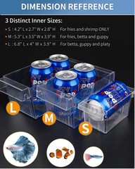 Pawfly Aquarium Fish Breeding Box Acrylic Hatchery Incubator Tank with Suctio…