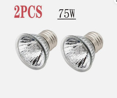 2 PCS Reptile Lamp Pet Heat Lamp Bulb Turtle Basking Light Bulbs