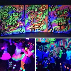 Atfoyer 40W LED Black Light Bar for Glow Party, Blacklight with Plug