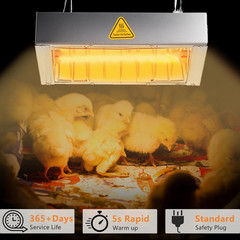 Chicken Coop Heater for Winter, Heat Lamp for Chickens 400W, Chicken Heater for
