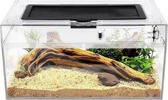 Reptile PC Terrarium Amphibian Tank Spider Enclosure Snake Cage 7×11.8×5.9inc…