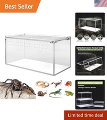 Compact 8x4x4in Isopod Enclosure – Stackable, High-Transparency Acrylic Design