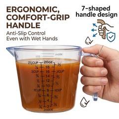 Measuring Cup Set, 3PCS Plastic Liquid Measuring Cups,Includes 150Ml, 300Ml a…