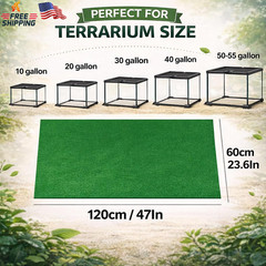 Mechpia 47″ X 24″ Large Reptile Carpet Terrarium Liner Bedding Reptile Substrate