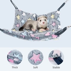 Hanging Hammock Nap Sack Swing Bag Pet Sleeper for Ferret Rat Sugar Glider an…