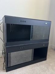 34 Gallon PVC Reptile Enclosure Cage with 3 Light Fixtures