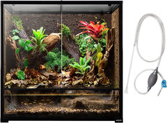 Large Reptile Paludarium Tank, Vertical Reptile Terrarium Wide & Tall Amphibian