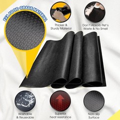 [Premium] 24″x60″ Reptile Substrate Mat with 4 PCS Rug Gripper, Extra Thick &