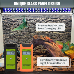 18-Inch LED UVA UVB Light for Reptiles with Controller, Full Spectrum UVA & UVB